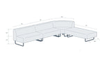 Riverbend Four-Piece Modular Sectional - BPB1096