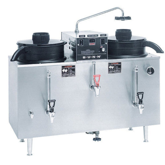 Bunn 20500.0001 U3 Twin 3 Gallon Reservoir Coffee Urn - BU205000001