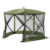 CLAM Quick Set Venture 9x9 Foot Canopy + Clam Quick Set Screen, Green (2 Pack) - 399154