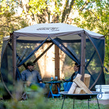 CLAM Quick Set Venture 9x9 Foot Canopy + Clam Quick Set Screen, Green (2 Pack) - 399154
