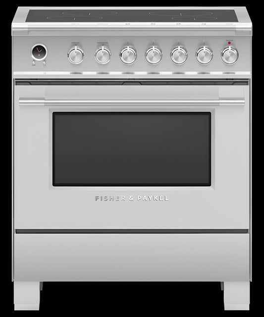 FISHER & PAYKEL OR30SCI6X1 Induction Range, 30", 4 Zones, Self-cleaning - OR30SCI6X1-KT