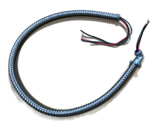 iDeal Infratech 18-2346 4-Wire Hi-Temp Whip for Flush Mount Frame with Flexible Metal Conduit - 75 Foot - 18-2346