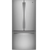GE APPLIANCES GWE19JYLFS GE® ENERGY STAR® 18.6 Cu. Ft. Counter-Depth French-Door Refrigerator - GWE19JYLFS-KT