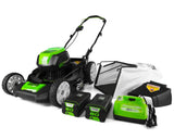 Greenworks Pro 80V 21" Brushless Push Lawn Mower w/ (2) 2.0Ah Batteries & Rapid Charger - 2500402