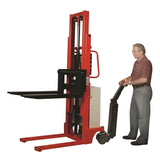 Wesco Industrial Products 2,200 lb. Power Drive Fork Stacker with 98 1/4" Lift Height 272943