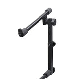 Odyssey Case 2 Tier DJ X Stand Combo Pack with Mic Boom & Top Shelf, Black - 404219