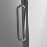 Serene Valley 60 x 66" Big Roller Frameless Sliding Shower Door, Brushed Nickel - 280492