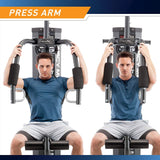 Marcy MWM-7454 Stack Home Gym Full Body Workout Station, White (Open Box) - 396332