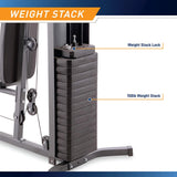 Marcy MWM-7454 Stack Home Gym Full Body Workout Station, White (Open Box) - 396332