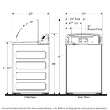 HOTPOINT 3.8 cu. ft. Capacity Washer with Stainless Steel Basket - HTW240ASKWS-KT