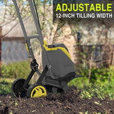 Powersmart Cordless Garden Tiller/Cultivator 40V 12 Inch (2) 4.0Ah Battery and Charger New - PS76221A