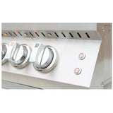KOKOMO Professional 5 Burner 40 Inch Cart Model BBQ Grill With Lights & Locking Casters - KO-BAK5BG-PRO+KO-BAK5BG-C