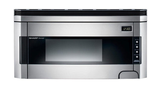 SHARP  1.5 cu. ft. 1000W Sharp Stainless Steel Over-the-Range Carousel Microwave Oven - R1514TY-KT