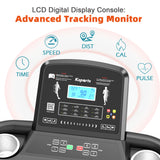 Ksports 16 Inch Wide Home Treadmill w/Bluetooth & Fitness Tracking App(Open Box) - 314587