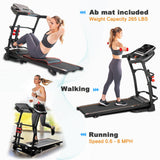 Ksports 16 Inch Wide Foldable Home Treadmill w/ Bluetooth & Fitness Tracking App -304722