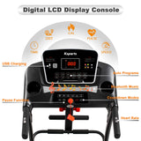 Ksports 16 Inch Wide Foldable Home Treadmill w/ Bluetooth & Fitness Tracking App -304722