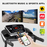 Ksports 16 Inch Wide Foldable Home Treadmill w/ Bluetooth & Fitness Tracking App -304722