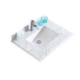Laviva White Carrara Countertop - 313SQ1H-24-WC