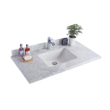 Laviva White Carrara Countertop - 313SQ1H-24-WC