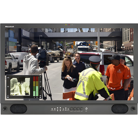 Marshall  V-LCD241MD 24" LCD Desk rack mount with HDMI Input  Waveform monitor and audio display -VLCD241MD