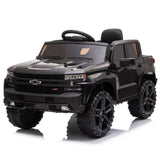 Dakott Chevy Silverado 4 x 4 Big Wheels Trail Boss Ride On Monster Truck, Black - 319156
