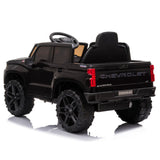 Dakott Chevy Silverado 4 x 4 Big Wheels Trail Boss Ride On Monster Truck, Black - 319156
