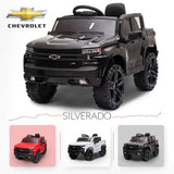 Dakott Chevy Silverado 4 x 4 Big Wheels Trail Boss Ride On Monster Truck, Black - 319156