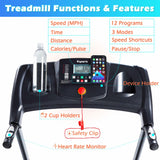 Ksports Multi-Functional Electric Treadmill Cardio Strength Training Workout Set - 319682