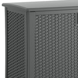 Suncast Lockable Outdoor Cabinet Deck Storage Box w/ Adjustable Shelf (3 Pack) - 320519