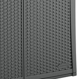 Suncast Lockable Outdoor Cabinet Deck Storage Box w/ Adjustable Shelf (3 Pack) - 320519