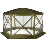 Clam Quick-Set Pavilion 12.5 x 12.5 Foot Portable Outdoor Canopy Shelter, Green - 320777