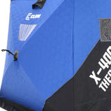 CLAM X-400 Portable 8 Ft 4 Person Pop Up Ice Fishing Thermal Hub Shelter Tent - 320778