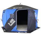 CLAM X-600 Portable 11.5 Ft 6 Person Pop Up Ice Fishing Thermal Hub Shelter Tent - 320783