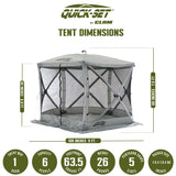 CLAM Quick Set Venture Canopy Shelter + CLAM Quick Set Screen, Gray (2 Pack) - 399163