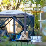 CLAM Quick Set Venture Canopy, Blue + Clam Quick Set Screen Hub Tent (2 Pack) - 399161