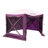 CLAM Quick-Set Pavilion 12.5 x 12.5 Ft Portable Outdoor Canopy Shelter, Plum - 321114