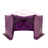 CLAM Quick-Set Pavilion 12.5 x 12.5 Ft Portable Outdoor Canopy Shelter, Plum - 321114