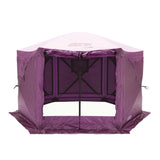 CLAM Quick-Set Pavilion 12.5 x 12.5 Ft Portable Outdoor Canopy Shelter, Plum - 321114