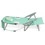 Ostrich On Your Back Folding Reclining Outdoor Camping Lawn Chair, Teal (4 Pack) - 323212