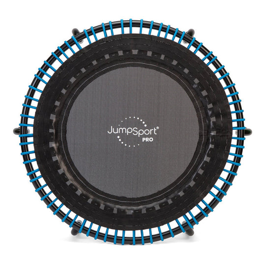 JumpSport 350 PRO 39 Inch Fitness Trampoline with Blue EnduroLast Elastic Cords - 348950