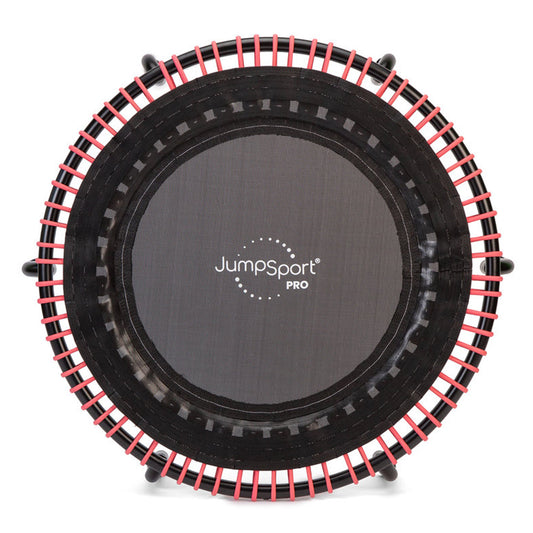 JumpSport 350 PRO 39 Inch Fitness Trampoline with Pink EnduroLast Elastic Cords - 348951