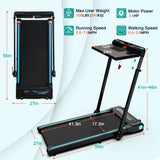 Ksports 3 in 1 Pro Electric Treadmill Cardio Strength Training Workout Set, Navy - 387773