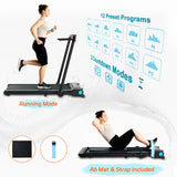 Ksports 3 in 1 Pro Electric Treadmill Cardio Strength Training Workout Set, Navy - 387773