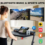 Ksports 3 in 1 Pro Electric Treadmill Cardio Strength Training Workout Set, Navy - 387773