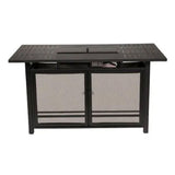 Four Seasons Courtyard Manhattan LP Gas Aluminum Fire Pit Table, Charcoal Gray - 395504
