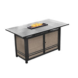 Four Seasons Courtyard Manhattan LP Gas Aluminum Fire Pit Table, Charcoal Gray - 395504