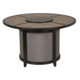 Four Seasons Courtyard Edison Park 54 Inch LP Gas Fire Pit Table, Gray Finish - 395505