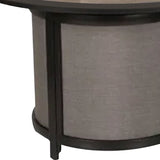 Four Seasons Courtyard Edison Park 54 Inch LP Gas Fire Pit Table, Gray Finish - 395505