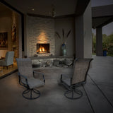 Four Seasons Courtyard Tuscany 6 Piece Swivel Rocker Chair Set w/ Aluminum Frame - 396094