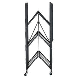 Origami 4 Pack 4 Tier Folding Garage Shelves Heavy Duty Shelving with Wheels - 415228